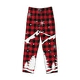 thumbnail image 4 of Disketp Christmas Tree Buffalo Plaid Men'S Pajama Pants - Ultra Soft Fleece Sleep And Lounge Pants (Size: S-Xxl), 4 of 9