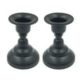 thumbnail image 2 of Matte Black Taper and Pillar Candle Holders, Vintage Iron Candlestick Stand for Wedding Centerpiece & Party Decor, Rustic Candle Stand for Fireplace Mantel, Dining Room Table, Farmhouse Home Decor, 2 of 7