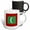 Multicolor, variant on 3drose, Photo of Maldives Flag Button, 11oz Two-tone Blue Mug