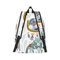 thumbnail image 3 of Daiia Cute Colorful Animal Vintage Canvas Backpack for Men and Women ,Hiking Backpack,Travel Laptop Bag for School,Large Capacity Backpack, 3 of 8