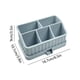 thumbnail image 3 of Caja De Almacenamiento De Silicona Soporte de silicona azul para cepillo y pasta de dientes con 6 compartimentos y bandeja de drenaje desmontable para colocar sobre la encimera del baño (1 pieza). Rkx, 3 of 8