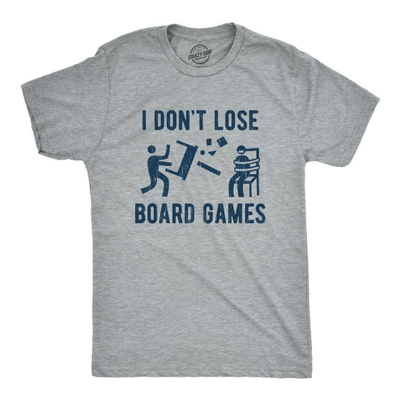 Mens I Dont Lose Board Games T shirt Funny Gift for Family Hilarious Saying Graphic Tees