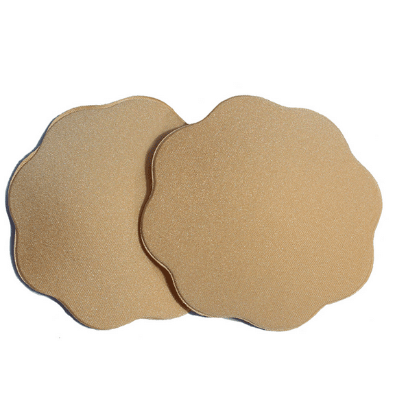 BIMEI Silicone Nipple Covers, Nippleless Pasties for Women Reusable Adhesive Invisible Sticky Breast,Petal,1 Pair