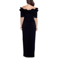 thumbnail image 2 of Xscape Womens Plus Ruffled Maxi Evening Dress, 2 of 2