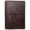 B6, variant on A5 Size Genuine Leather Travel Notebook Cover Dark Brown