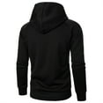 thumbnail image 4 of Hpapadks Mens Hoodie Solid Side Zipper Hooded Sweatshirt Modern Asymmetrical Hoodies Pullover Mens Sweatshirts, 4 of 5