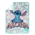 thumbnail image 3 of Lilo and Stitch Kids Throw Blanket, 46 x 60, Microfiber, Blue, Disney, 3 of 11