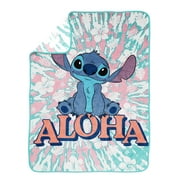 Lilo and Stitch Kids Throw Blanket, 46 x 60, Microfiber, Blue, Disney