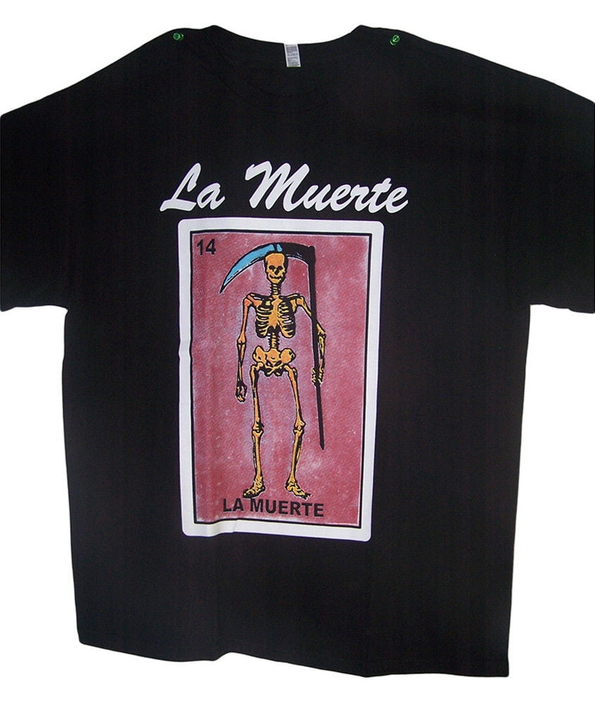 La Muerte Lottery T-Shirts Loteria T-Shirts Mexican T-Shirts US