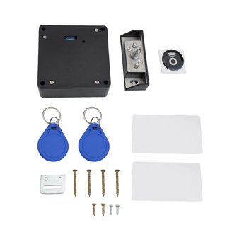RY-CAN RFID Keyless Lock For Cabinet & Drawer - Electronic Hidden Lock, Cards & Keychain Included