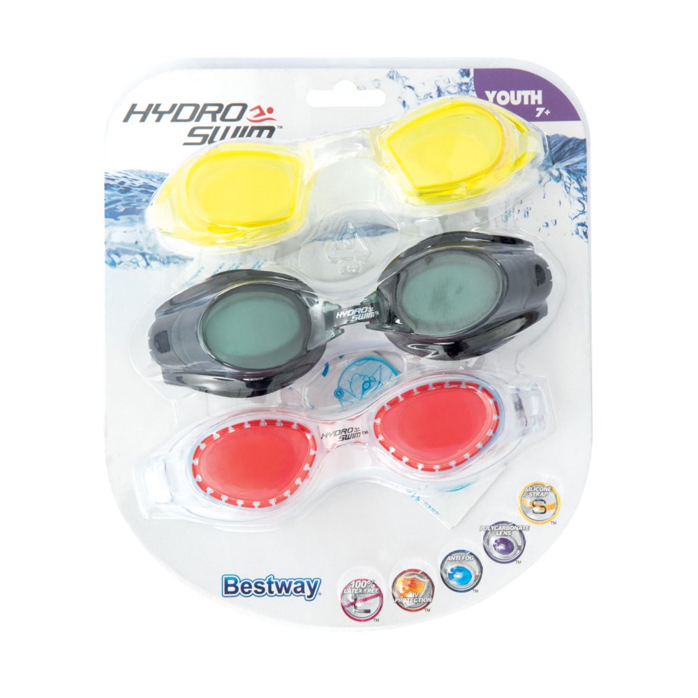 Bestway HydroSwim? Plastic Blend Focus Goggle Set, Style 1 Walmart