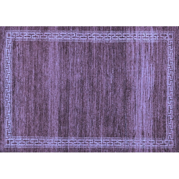 Ahgly Company Indoor Rectangle Abstract Blue Modern Area Rugs, 5' x 8'
