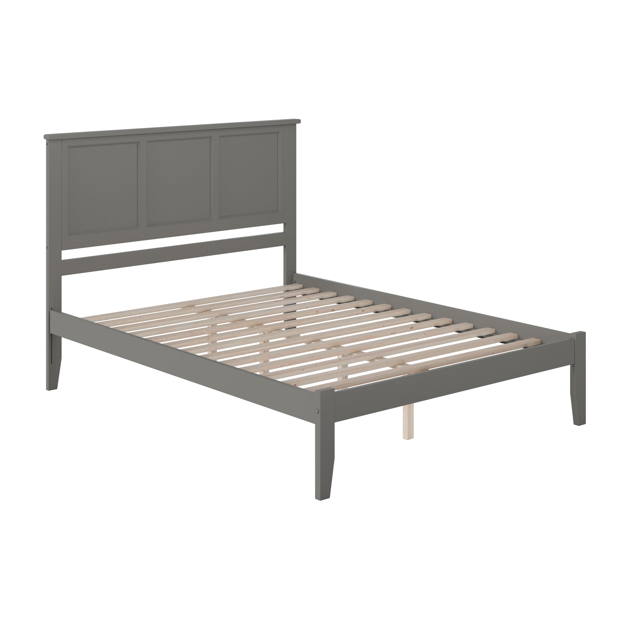 AFI Madison King Solid Wood Platform Bed, Grey