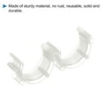 thumbnail image 4 of Uxcell Sewing Bobbin Small Clips Thread Clamps Spools Organizers, Clear 80 Pack, 4 of 5