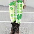 thumbnail image 6 of lcziwo Back Packs Sales for School, St Patricks Day Leggings for Women Casual Stretchy High Waisted Yoga Pants Trendy Shamrock Print Running Leggings Full Length Tight Trousers Multicolor L, 6 of 7