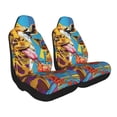thumbnail image 2 of Sikiie Colorful Giraffes with Drinks Car Seat Covers 2PCs Front Car Seat Covers Universal fit for Most Cars SUVs and Trucks-1, 2 of 9