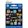 Facebook Games $10 eGift Card (Email Delivery)