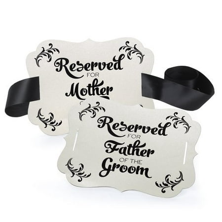 Le Prise Parents of Groom Decorations Reserved Chair