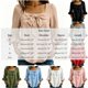 thumbnail image 3 of Neewe Womens 3/4 Sleeve Button Down Shirts Cotton Ruffle 3/4 Sleeve Tops Square Neck Casual Loose Fit Blouses, 3 of 5