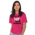 thumbnail image 5 of Nip This Problem Pink Ribbon BCA Women's Graphic T Shirt Tees Brisco Brands S, 5 of 6