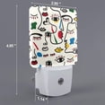 thumbnail image 2 of Fuzoiu Aabstract Eyes Print Dusk to Dawn LED Night Light with Light Sensor, Energy-Efficient Touch-Safe Night Lamp for Home, Office, and Kids' Rooms-US, 2 of 7