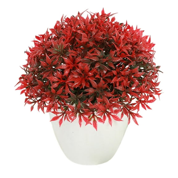 Artificial Potted Topiary Shrubs - , Fade-Resistant, for Office, Home&Indoor Decoration