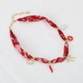 thumbnail image 5 of Unique Bargains 1 Pc Stylish Scarf Necklace with Charm Adjustable Tie Statement Choker for Women Red, 5 of 5