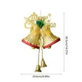 thumbnail image 3 of Christmas Cow Bells for Decoration 12.2in Christmas Tree Hanging Decoration Accessories Santa Claus Bells Christmas Gift Hanging Decoration, 3 of 6