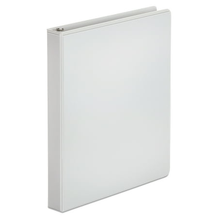 Office Impressions Economy Round Ring View Binder, 1" Capacity, White -OFF82233