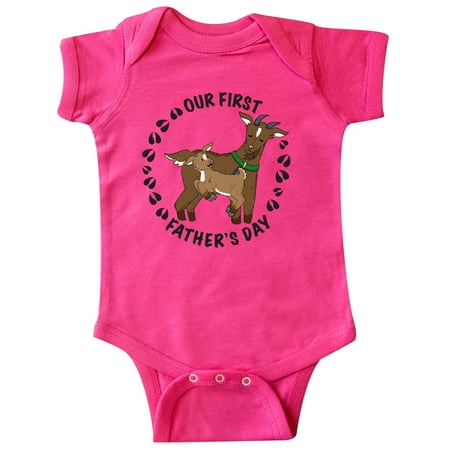 Our First Father's Day with Cute Goats and Hoof Prints Infant (Best Goat Hoof Trimmers)
