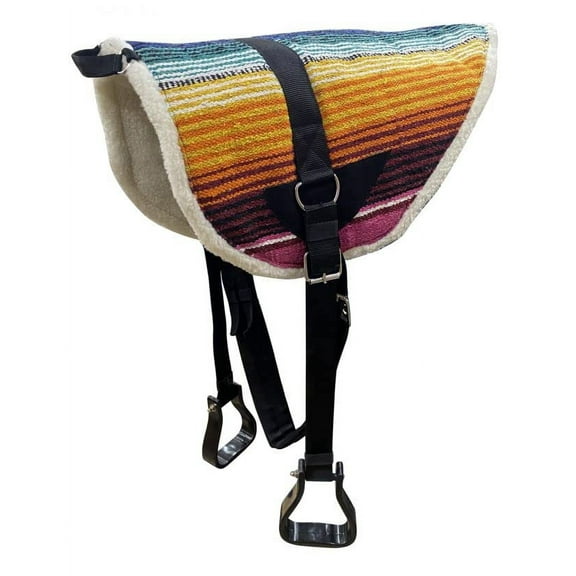 Showman Bright Serape Southwest Design Bareback Saddle Pad