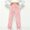 Pink, variant on LvhaoGJOB Kids' Jogger Pants - Soft, Elastic Waist & Pockets - Dark Gray 5-6 Years