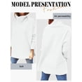 thumbnail image 4 of Xuanfei Women Solid Color Turtle Neck Mid-Length Long Sleeve Side Split Sweater, 4 of 4