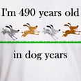 thumbnail image 3 of CafePress - 70 Birthday Dog Years 1 T Shirt - Fitted T-Shirt, Vintage Fit Soft Cotton Tee, 3 of 4