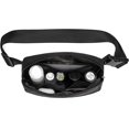 thumbnail image 4 of Riñonera deportiva para mujer, riñonera cruzada con correa ajustable, riñonera de moda para exteriores/entrenamiento/informal, negro, 1 ud., 4 of 5