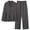 Dark Gray, variant on Uaswgudfs ​Pajama Set for Women Notch Collared Long Sleeve - Stretchy Fabric & Relaxed Straight-Leg Pants