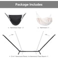 thumbnail image 4 of SUNCREAT 2-in-1 Hammocks Convertible Portable Double Hammock with Stand, Outdoor Hammock with Stand Included, Patented, Natural, 4 of 9