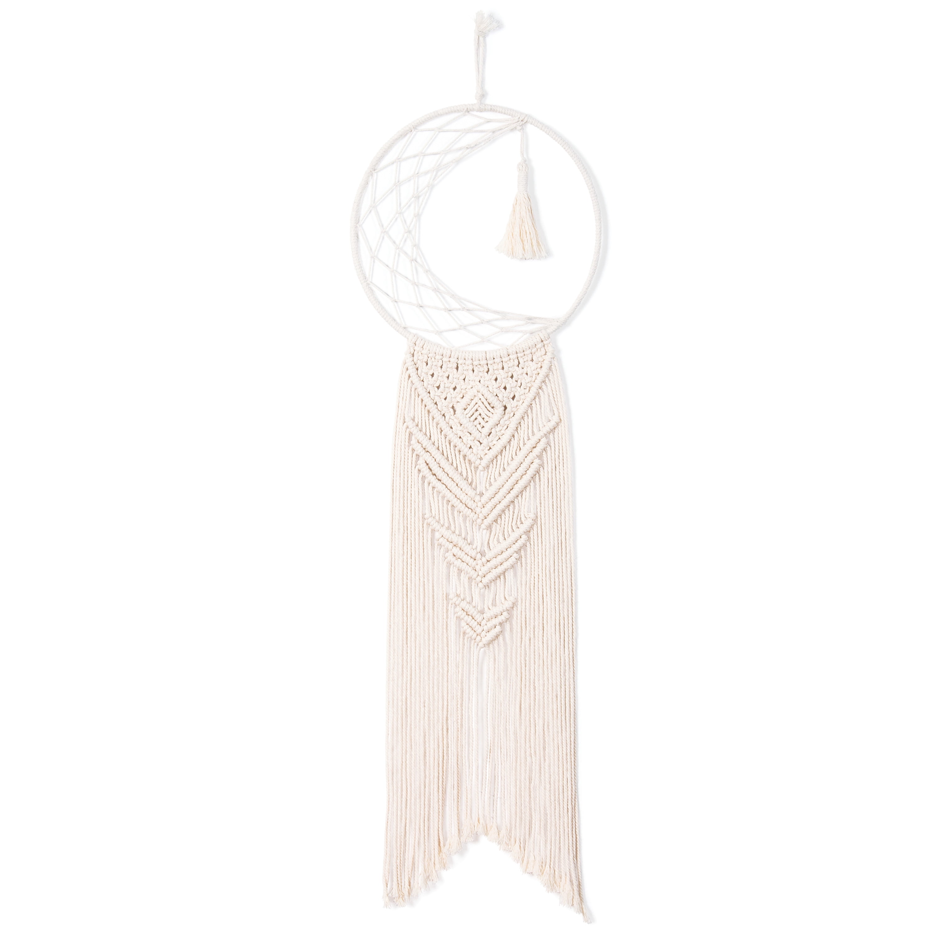 Make-rame, Moon Dreamcatcher Macrame Wall Hanging Kit
