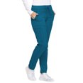 thumbnail image 3 of Dickies Dynamix Women Scrubs Pant, Natural Rise Skinny Drawstring, DK190P, M Petite, Caribbean Blue, 3 of 7