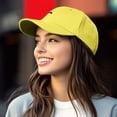 thumbnail image 2 of Dalix Lil Rainbow Embroidered Cotton Cap Summer Outdoor Dad Hat Womens in Yellow, 2 of 2