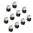 thumbnail image 2 of 10-Pack Cat6A RJ45 Jack - Cat6 Compatible -180 Degree Toolless -Ethernet Wall -Cat6A Network Coupler, 2 of 8
