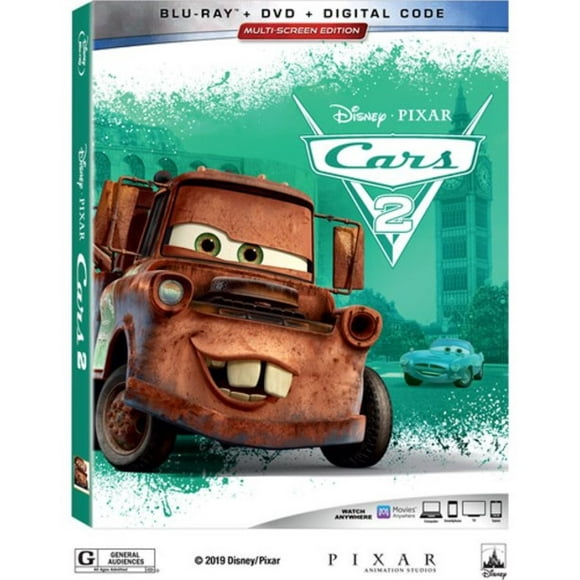 Cars 2 (4K/UHD) 2019 par Disney, Durée: 113 Minutes