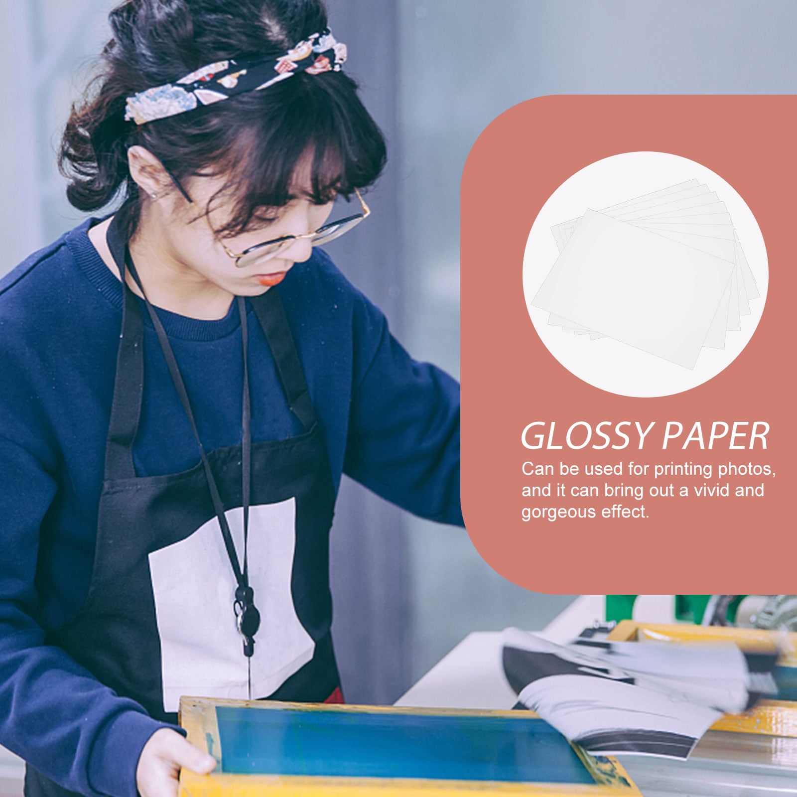 10 Sheets Film Spray Ink Printing Paper Reflective Photo