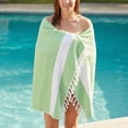 thumbnail image 4 of Unique Bargains Geometric Sandproof Quick Dry Turkish Beach Towel Green 71" x 40", 4 of 8