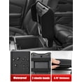 thumbnail image 6 of KBH Center Console Cover for 2023-2026 Honda Pilot Accessorie, 2024 2025 2026 Honda Ridgeline/Passport Armrest Cover with Side Pockets, Black Leather Middle Console Lid Protector, 6 of 8