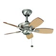 thumbnail image 2 of Ceiling Fan With Traditional Inspirations 15 Inches Tall By 30 Inches Wide-Brushed Nickel Finish Kichler Lighting 300103Ni, 2 of 7