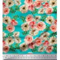 thumbnail image 1 of Soimoi Rayon Fabric Ranunculus with Bunch Floral Fabric Prints by Yard 42 Inch Wide, 1 of 3