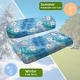 thumbnail image 5 of HUAICONG Tropical Leaves White Flowers Machine Washable Golf Cart Seat Covers Kit for Sports Summer, Golf Cart Seat Covers 2 Piece Universal Fit, 5 of 7