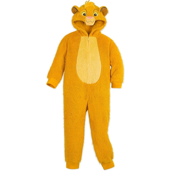 Disney Simba Fleece Bodysuit Pajamas for Kids Size 2 Multi