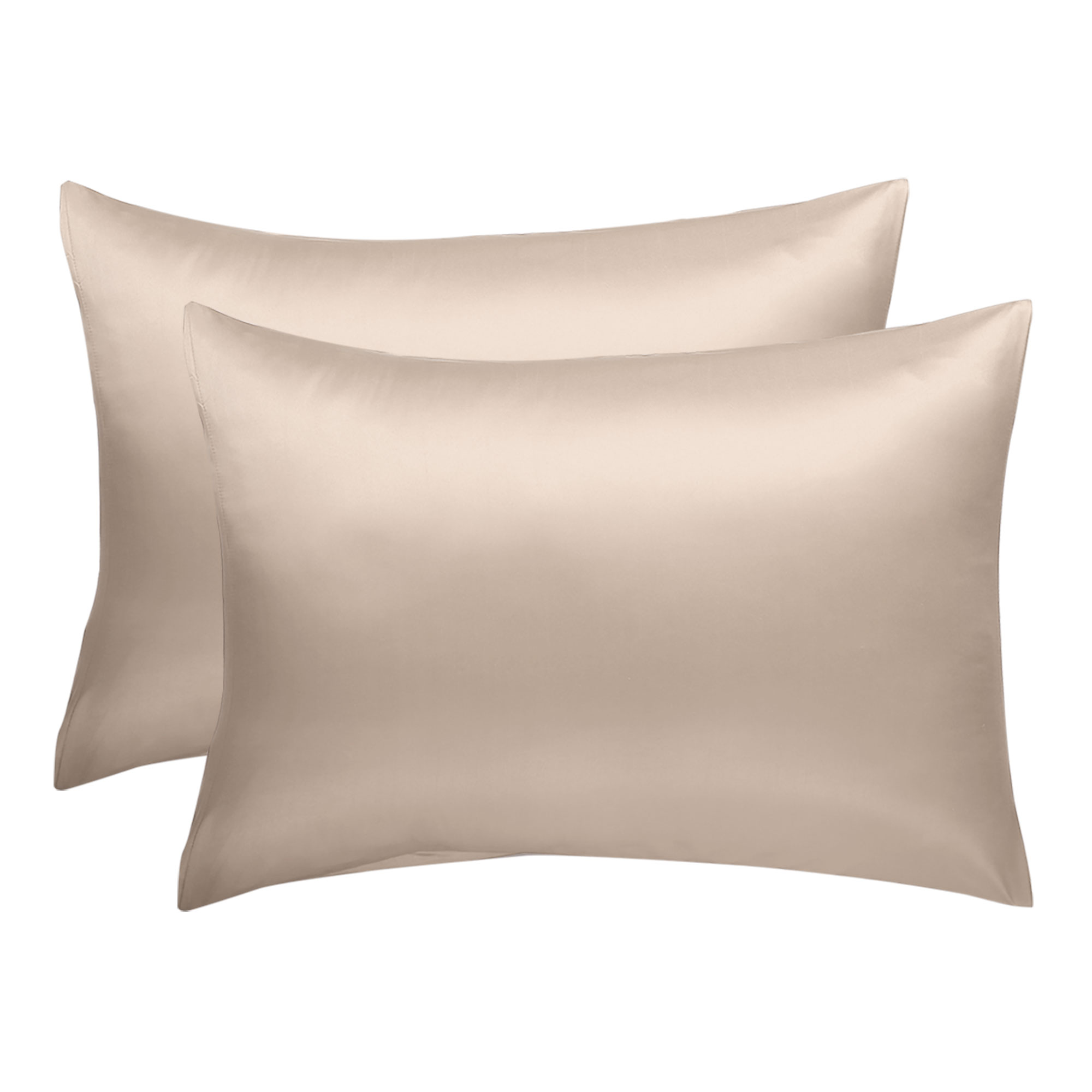 Set of 2 Luxury Satin Pillowcase Cool Silky King Size ...